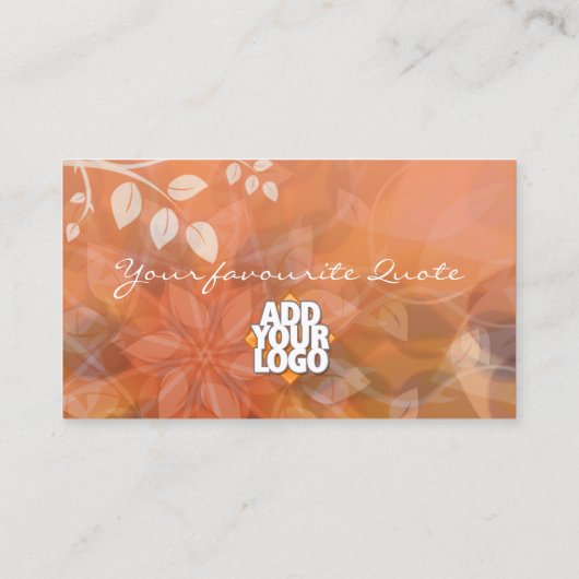 OrangeSheer Visitekaartje (Achterkant)