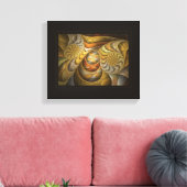 Orangesicle Swirls Canvas Afdruk (Insitu (Woonkamer))