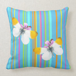 Orangetip Butterflies Stripes Pattern Sierkussen