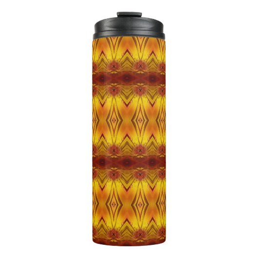 Orangey Ikat 7 Thermosbeker (Voorkant)