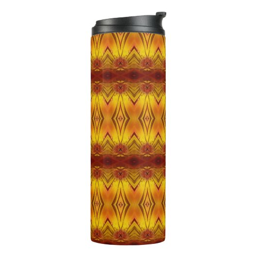 Orangey Ikat 7 Thermosbeker (Gedraaid links)