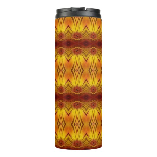 Orangey Ikat 7 Thermosbeker (Achterkant)