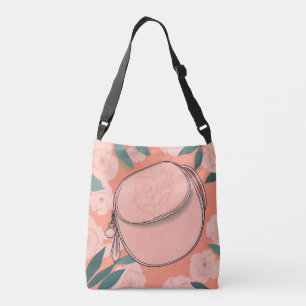 Orangine Peach Purse AI art Crossbody Tas
