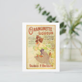 Oranginette Liqueur  Fine Art Briefkaart (Staand voorkant)