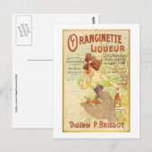 Oranginette Liqueur  Fine Art Briefkaart (Voorkant / Achterkant)