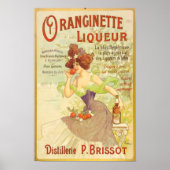 Oranginette Liqueur Fine Art Poster (Voorkant)