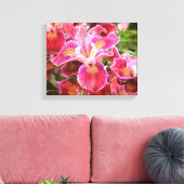 Orangish Pink Iris Canvas Afdruk (Insitu (Woonkamer))