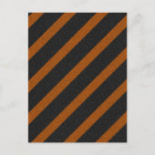 Orangle & Black Stripes Glitter Briefkaart (Voorkant)