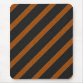 Orangle & Black Stripes Glitter Muismat (Voorkant)