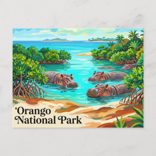 Orango Nationaal Park (Zee-nijlpaarden), Bijagos E Briefkaart