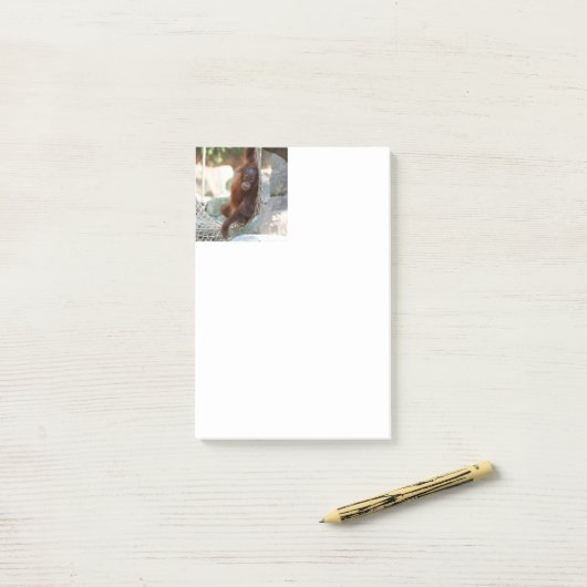 OrangUtan 001 Post-it® Notes (Op bureau)