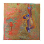 Orangutan Abstract Tegeltje (Voorkant)