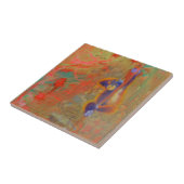 Orangutan Abstract Tegeltje (Zijkant)