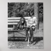 Orangutan and Boy - National Zoo Poster (Voorkant)