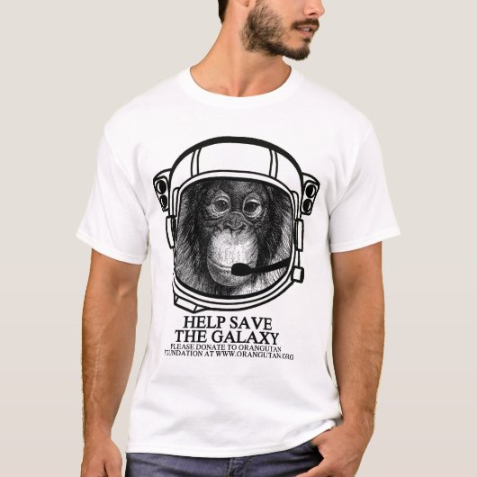 Orangutan Astronaut Shirt (Voorkant)