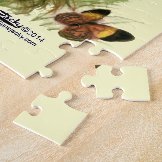 Orangutan Baby en Butterfly Legpuzzel (Zijkant)