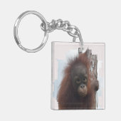 Orangutan Baby Girl Sleutelhanger (Voorkant Links)
