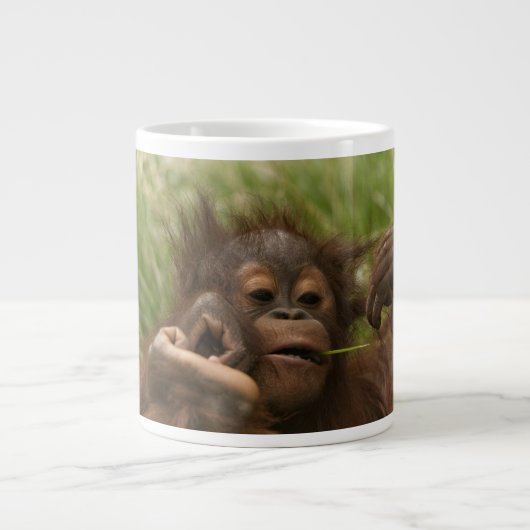 Orangutan Baby Grote Koffiekop (Voorkant)