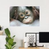 Orangutan Baby klaagt aan zijn moeder Poster (Thuiskantoor)