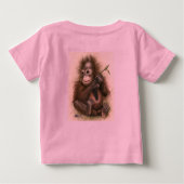 Orangutan Baby met bladeren (Achterkant)