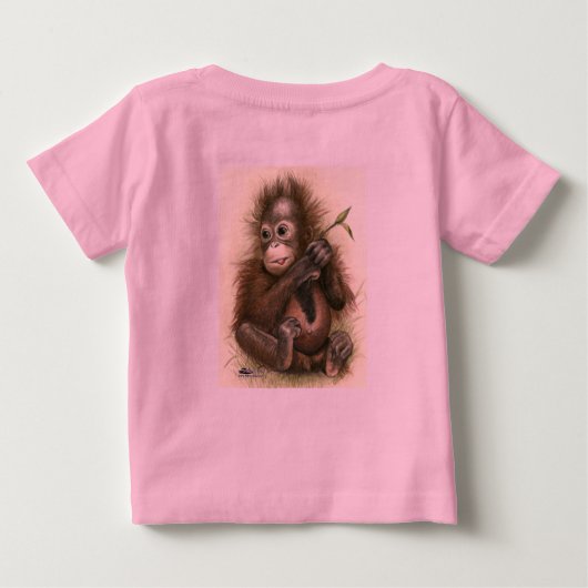 Orangutan Baby met bladeren (Achterkant)