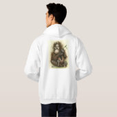 Orangutan Baby met bladeren Hoodie (Achterkant volledig)