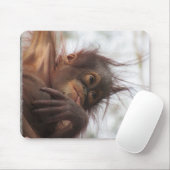 Orangutan Baby Mousepad Muismat (Met muis)