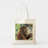 Orangutan Baby Orphan Borneo Wildlife Tote Bag (Voorkant)