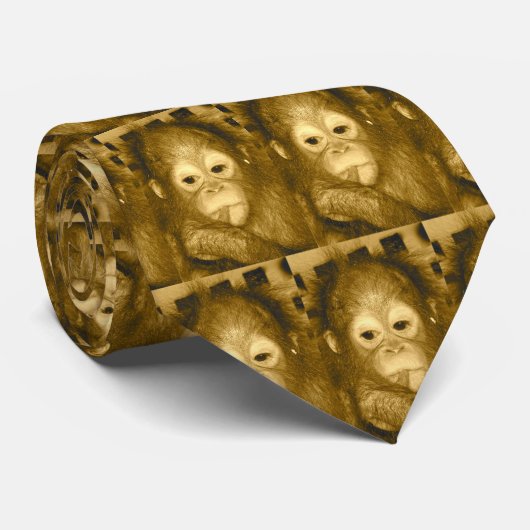 Orangutan Baby Stropdas (Opgerold)