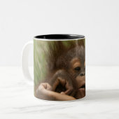 Orangutan Baby Tweekleurige Koffiemok (Voorkant links)