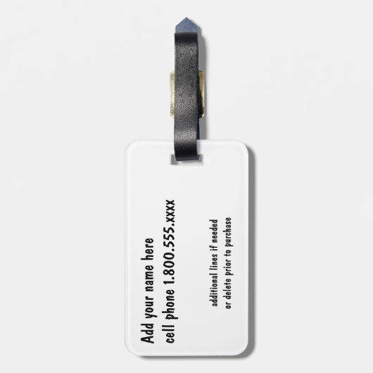 Orangutan Baby Uttuh Bagagelabel (Achterkant verticaal)