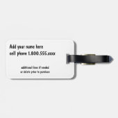 Orangutan Baby Uttuh Bagagelabel (Achterkant horizontaal)