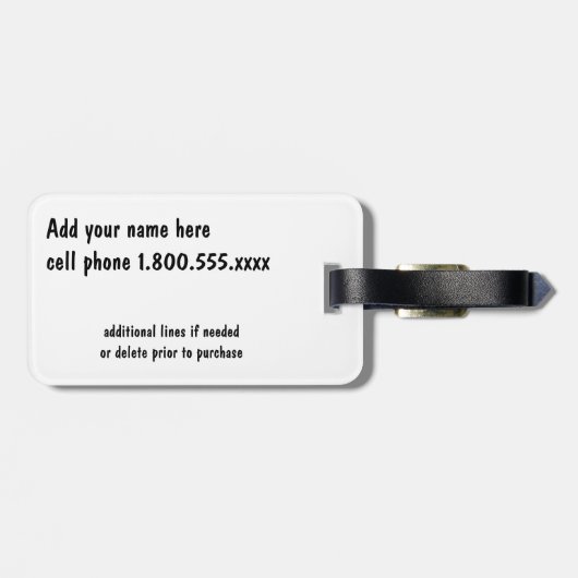 Orangutan Baby Uttuh Bagagelabel (Achterkant horizontaal)