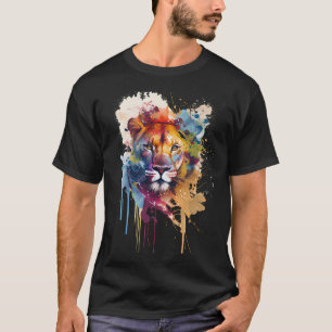 orangután, bebé, tierno, colorido, splashcolor, ar t-shirt