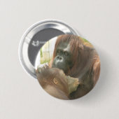 Orangutan Borstvoeding Ronde Button 5,7 Cm (Voorkant /achterkant)