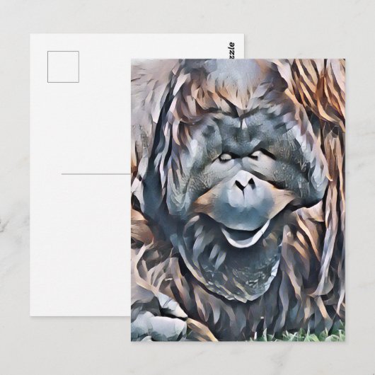 ORANGUTAN BRIEFKAART (Voorkant / Achterkant)