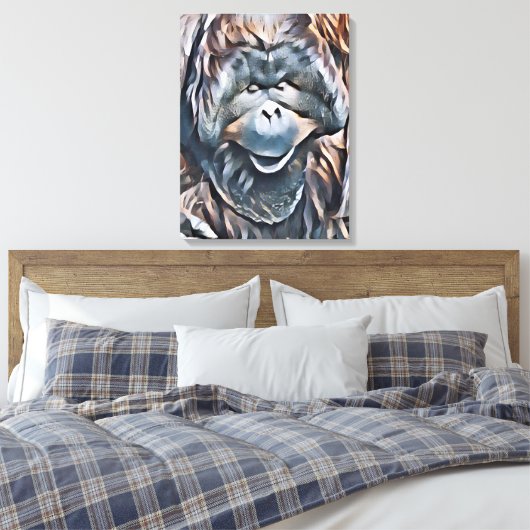 ORANGUTAN CANVAS AFDRUK (Insitu (Slaapkamer))