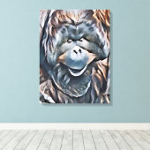 ORANGUTAN CANVAS AFDRUK (Insitu (Houten vloer))
