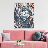ORANGUTAN CANVAS AFDRUK (Insitu (Woonkamer))