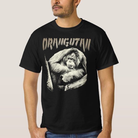 Orangutan Chilling out. Cool Orangutan. T-shirt (Voorkant)