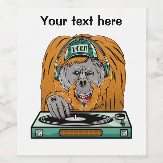 Orangutan D.J. Wijn Etiket (Enkel label)