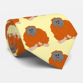 Orangutan Design Stropdas (Opgerold)