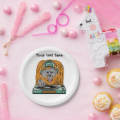 Orangutan die muziek maakt papieren bordje (Feest)