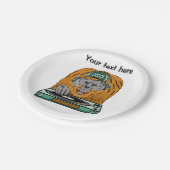 Orangutan die muziek maakt papieren bordje (Gekanteld)