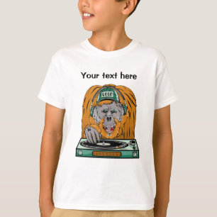 Orangutan die muziek maakt t-shirt