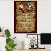 Orangutan Endangerey Wildlife Animal Decreet Poste Poster (Thuiskantoor)