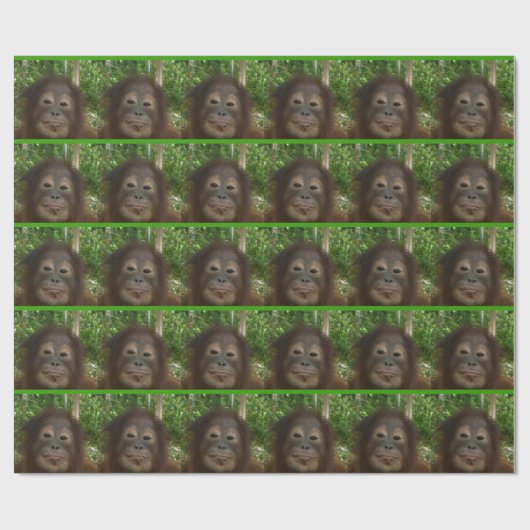 Orangutan Face Cadeaupapier (Vlak)