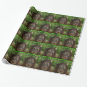 Orangutan Face Cadeaupapier (Uitgerold)