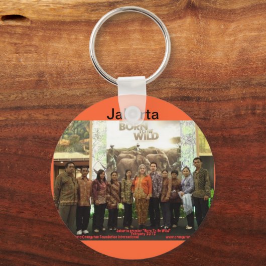 Orangutan film in Jakarta Sleutelhanger (Voorkant)