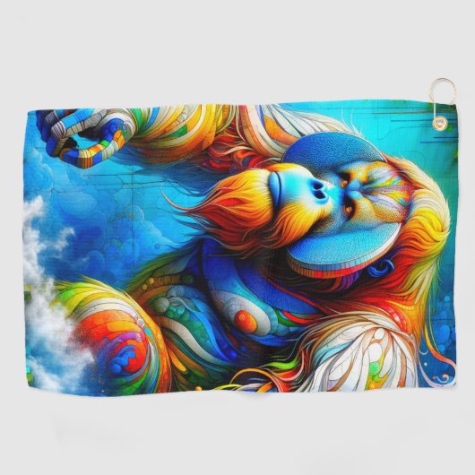 Orangutan Golfhanddoek (Horizontaal)